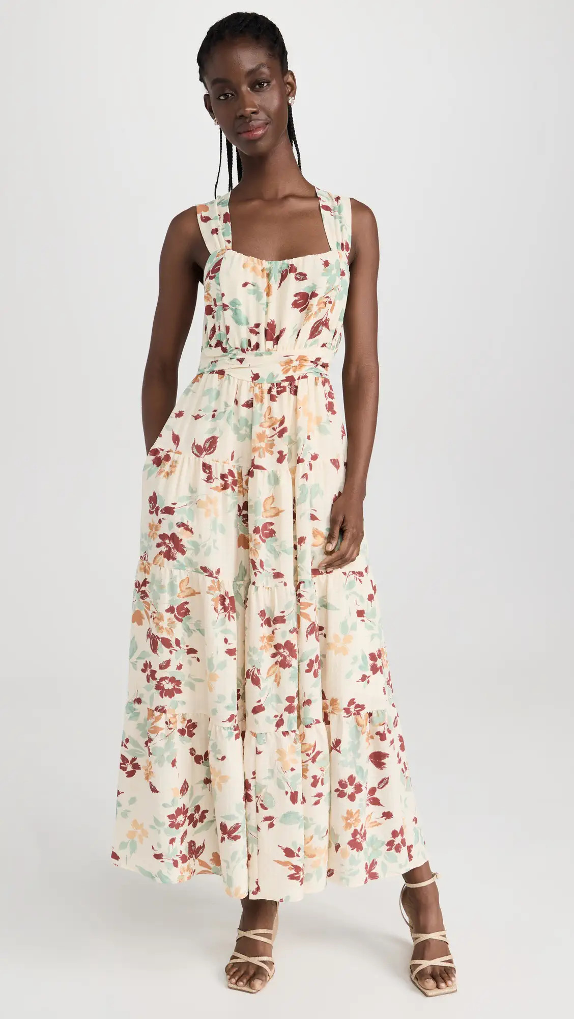 Moon River Floral Sleeveless Dress | Shopbop | Shopbop