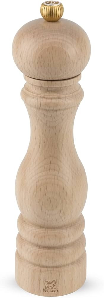 Peugeot - Peugeot - Paris Manual Salt Mill - Classic Adjustable Grinder - Beechwood, Natural 8.67... | Amazon (US)