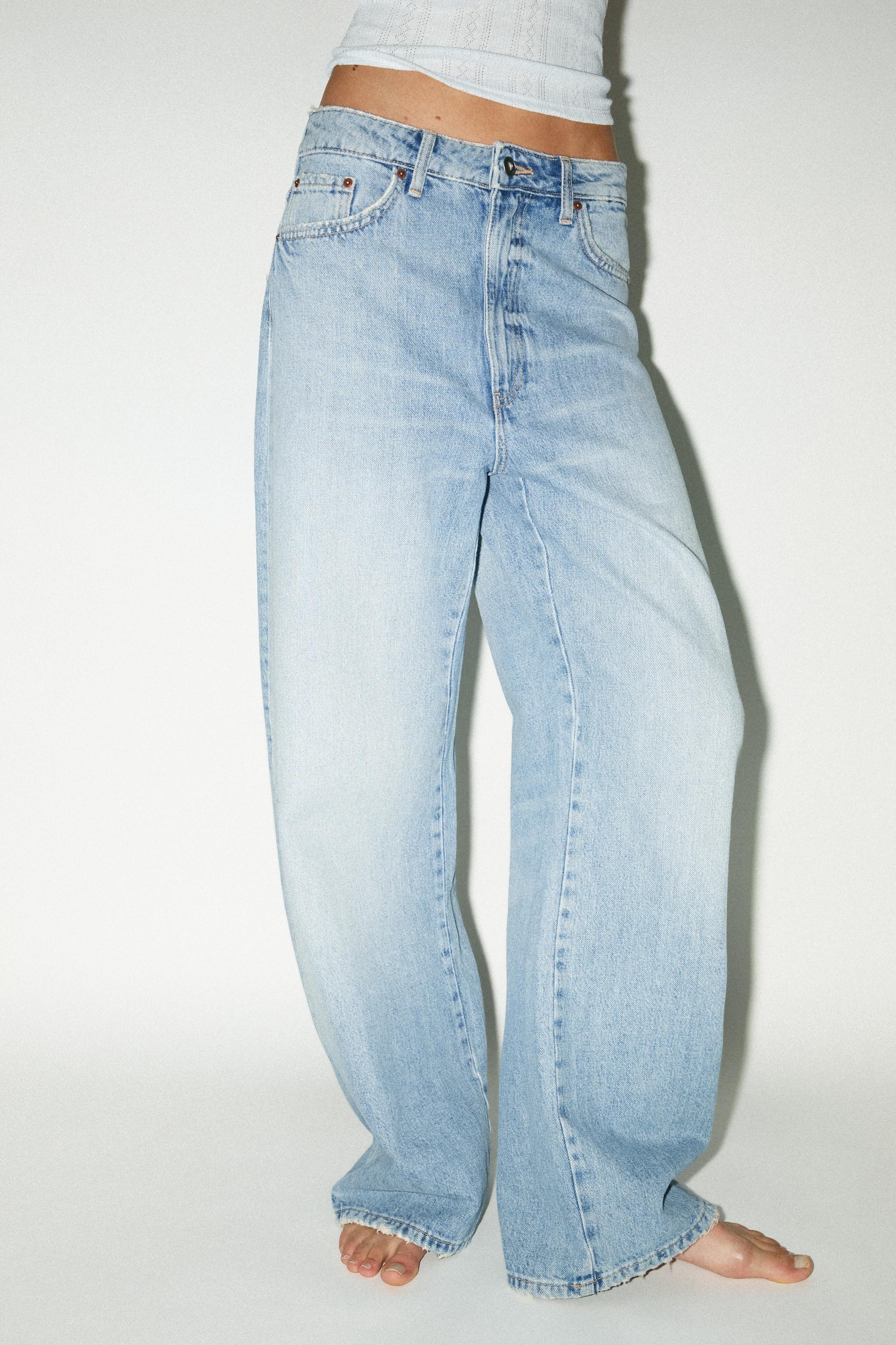 TRF MID-WAIST BAGGY JEANS | Zara UK