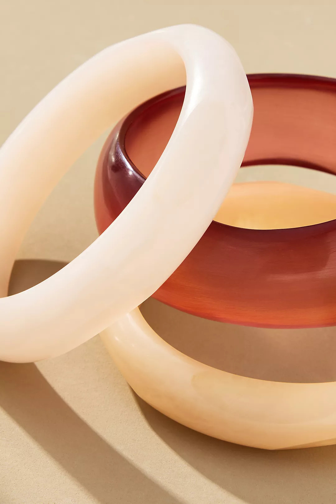 Round Bangle Bracelets, Set of 3 | Anthropologie (US)