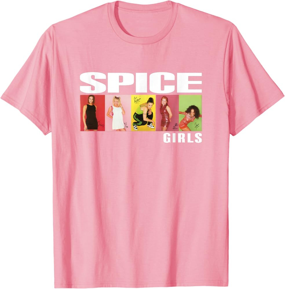 Official Spice Girls Photo Block T-Shirt | Amazon (US)