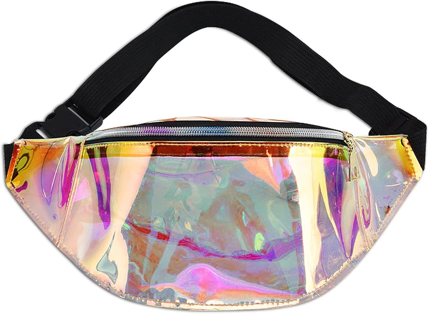Holographic Transparent Fanny Pack, Waterproof Outdoor Sports Waist Bag and Adjustable Belt Color... | Amazon (US)