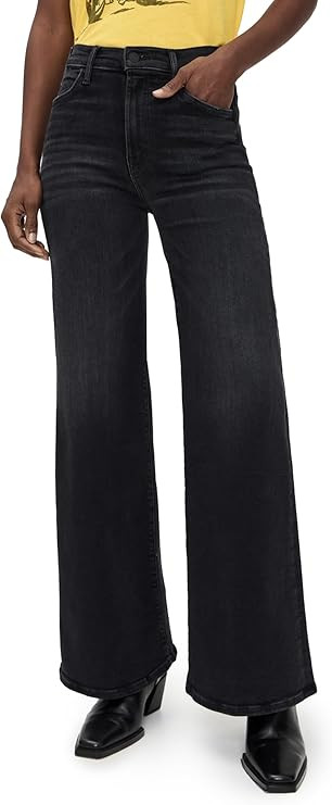 Mother Women's The Hustler Roller Sneak Jeans, Not Today Satan, 26 | Amazon (US)