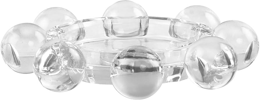 DONOUCLS Crystal Candle Holders Pillar Candlestick Decorations for Home Party Dinner Christmas, S... | Amazon (US)