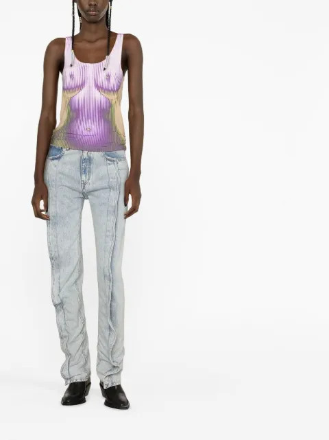 Y/Project x Jean Paul Gaultier Body Morph Top - Farfetch | Farfetch Global