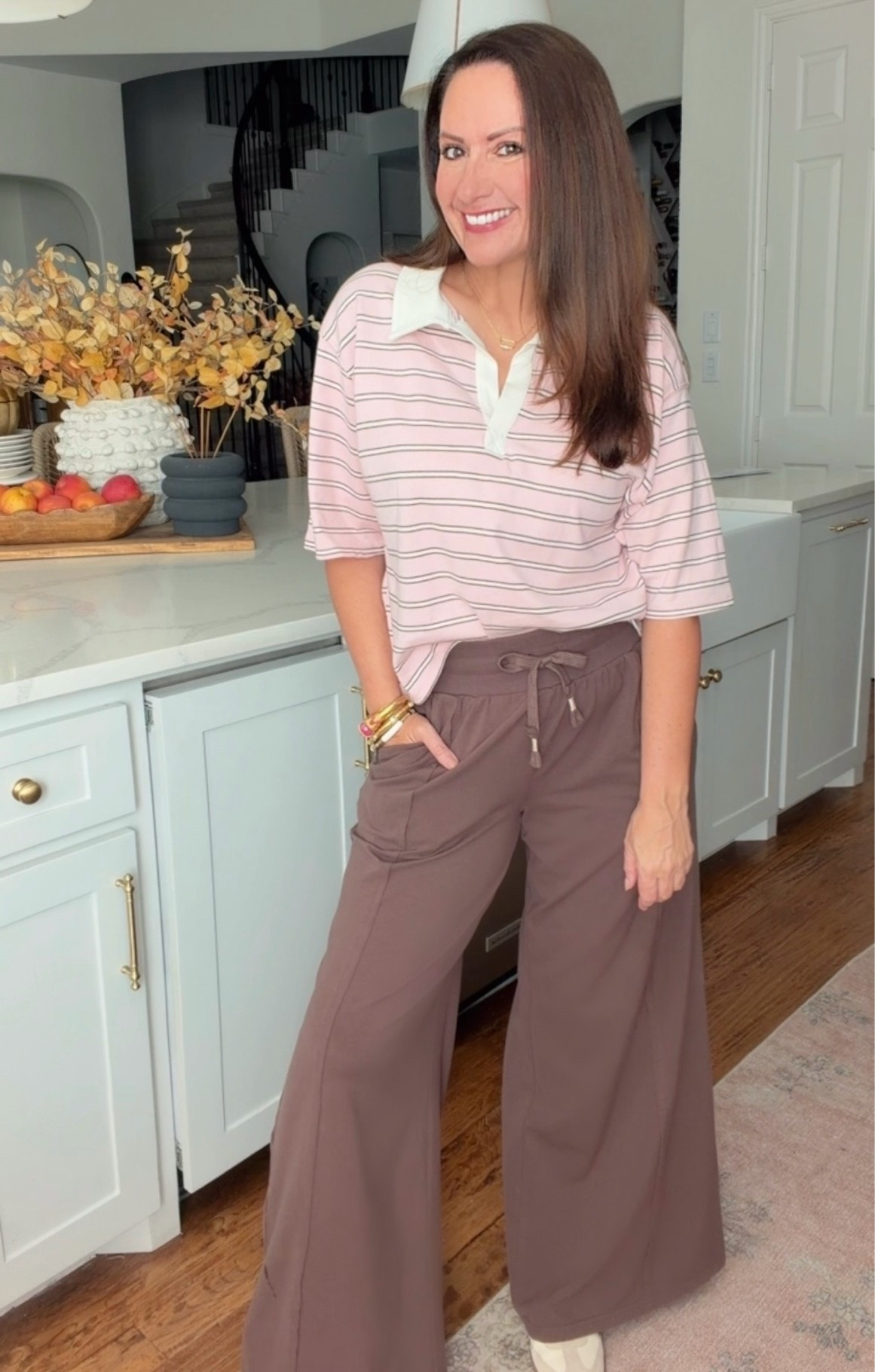 How adorable is this cropped, rugby style top?! Currently on sale for $14. 3 color ways. Wearing a medium. Available in xs-4x
Loooove the pant! So comfy and tts. Wearing a medium.
.

#LTKootd #LTKSaleAlert #LTKSeasonal
