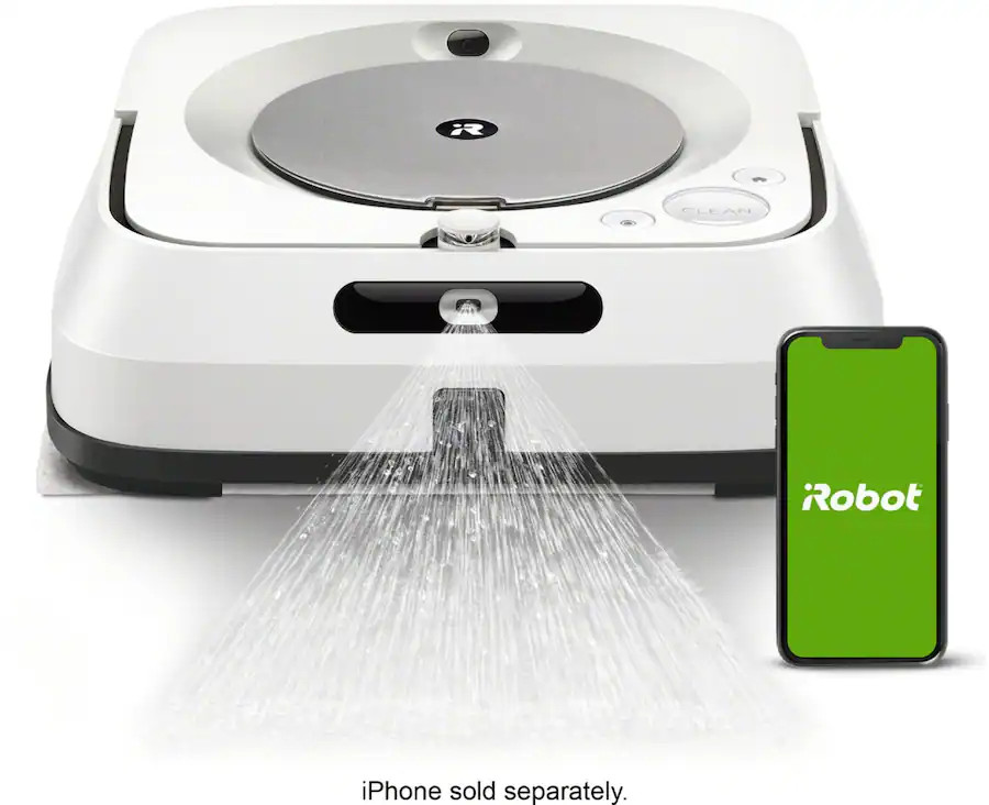 iRobot - Braava jet m6 Wi-Fi Connected Robot Mop - White | Best Buy U.S.