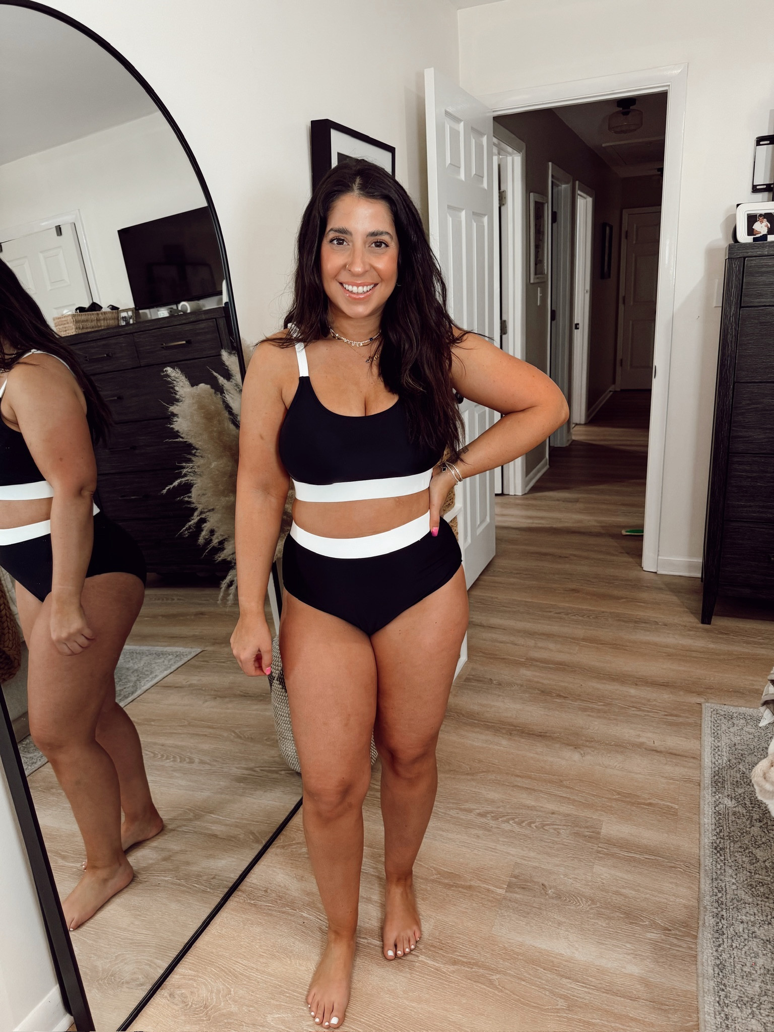 Amazon bikini for fuller busts! Black and white bathing suit, neutral bikini, high waisted bikini, bikinis 2024, bigger bust swim, beach wear

#LTKStyleTip #LTKFindsUnder50 #LTKSwim