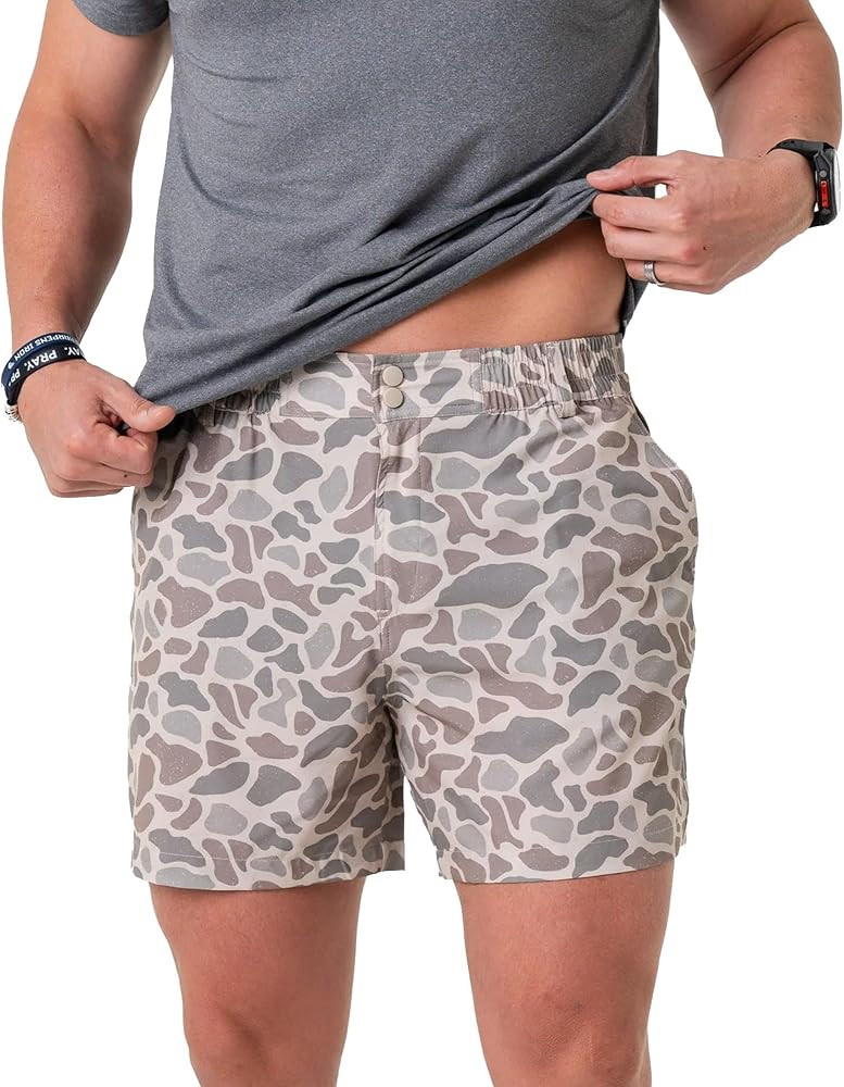 BURLEBO Men\u2019s Everyday Shorts \u2013 Lightweight Casual Shorts with Stretch Fabric and Funct... | Amazon (US)