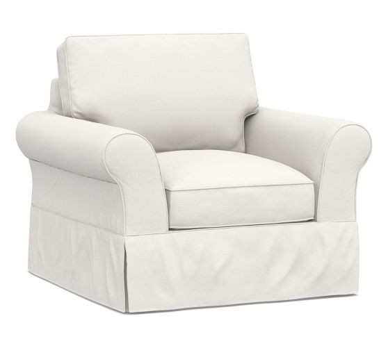 PB Comfort Roll Arm Slipcovered Chair | Pottery Barn (US)