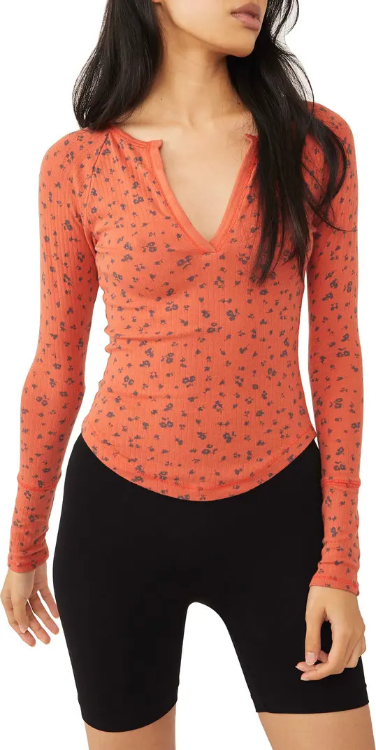 Billie Split Neck Layering Top | Nordstrom