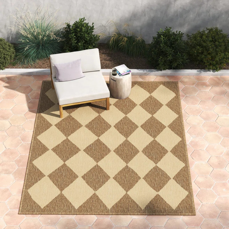 Cape Trellis Indoor/Outdoor Area Rug for Living Room Patio Deck Front Porch Kitchen | Wayfair North America