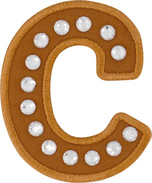 Camel Rhinestone Letter Patch | Stoney Clover Lane