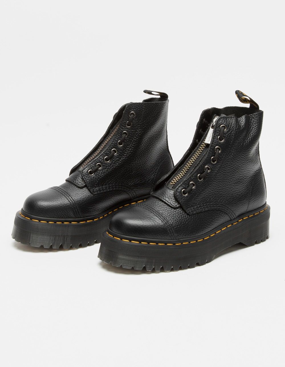 DR. MARTENS Sinclair Leather Black Platform Boots | Tillys