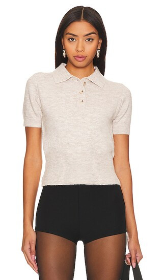 Ellis Top in Oatmeal | Revolve Clothing (Global)