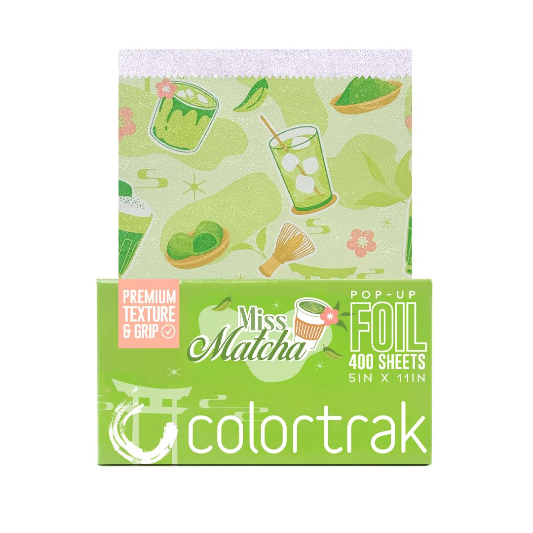 Colortrak Miss Matcha Pop-up Foil W/Dispenser (400 Count), Pre-cut Sheets, Non-Slip Embossed Text... | Amazon (US)