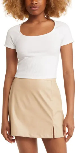 Square Neck Rib Baby Tee | Nordstrom