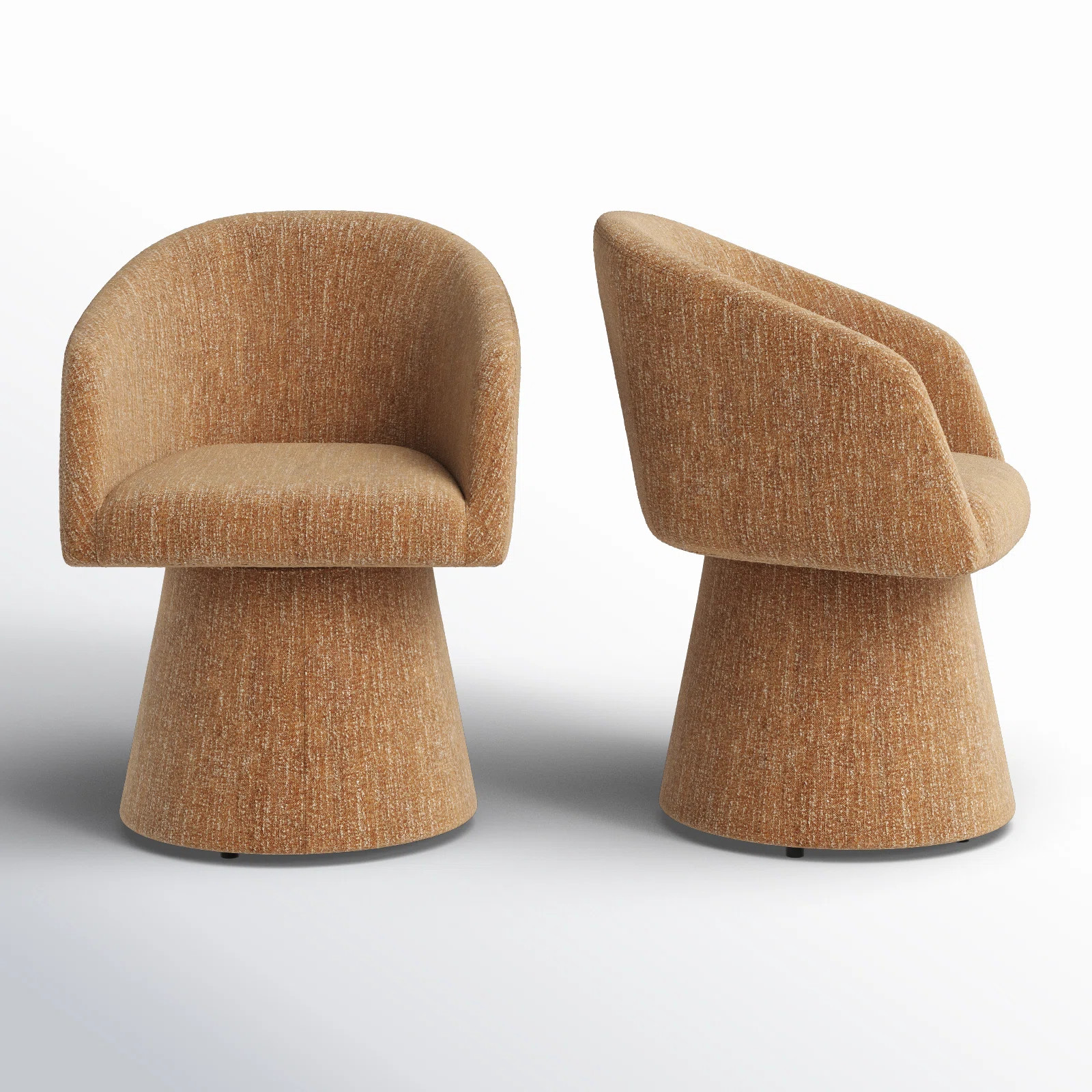 Kyo Chenille Upholstered Barrel Chair (Set of 2) | AllModern