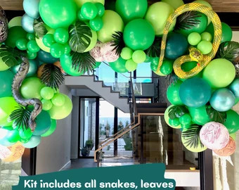 Reptile Party Balloon Arch, Snake Birthday Banner, Snake Decor, Reptile Party Decor, Reptile Birt... | Etsy (US)