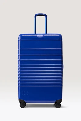 The Large Check-In Roller in Glossy Cobalt Blue | BEIS