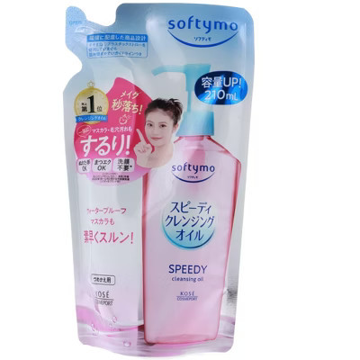 Kose Softymo Speedy Cleansing Oil, Fast-Acting Makeup Remover and Skin Nourishing Oil, 7.1 oz | Target