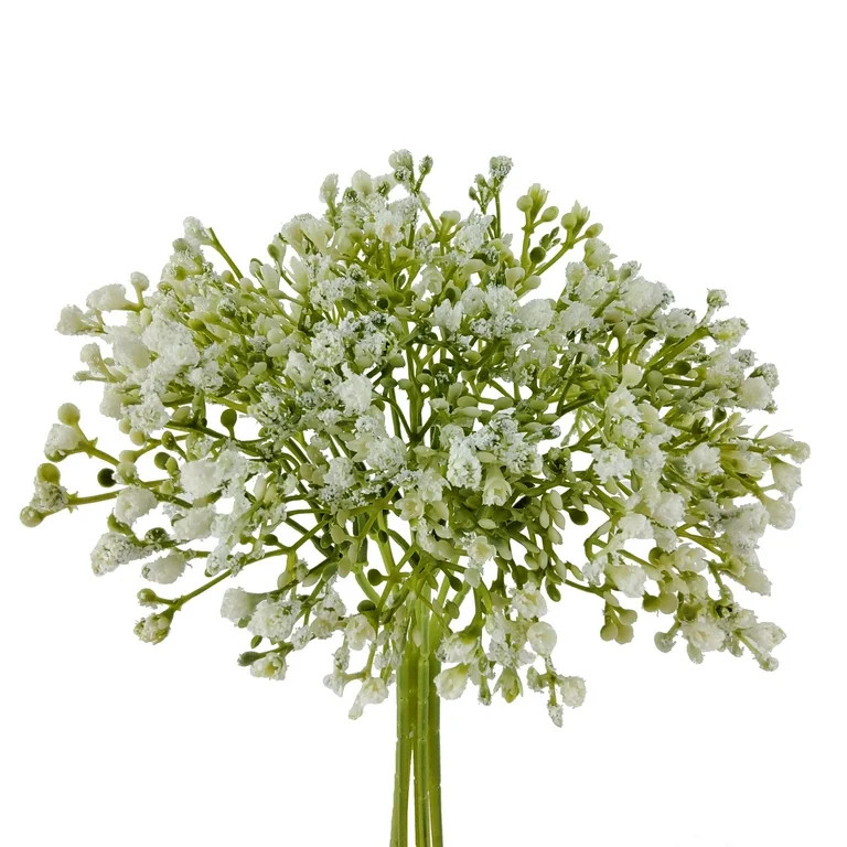 Mainstays 12 inch Artificial Baby's Breath Flower Pick, White Color. Indoor Use. - Walmart.com | Walmart (US)