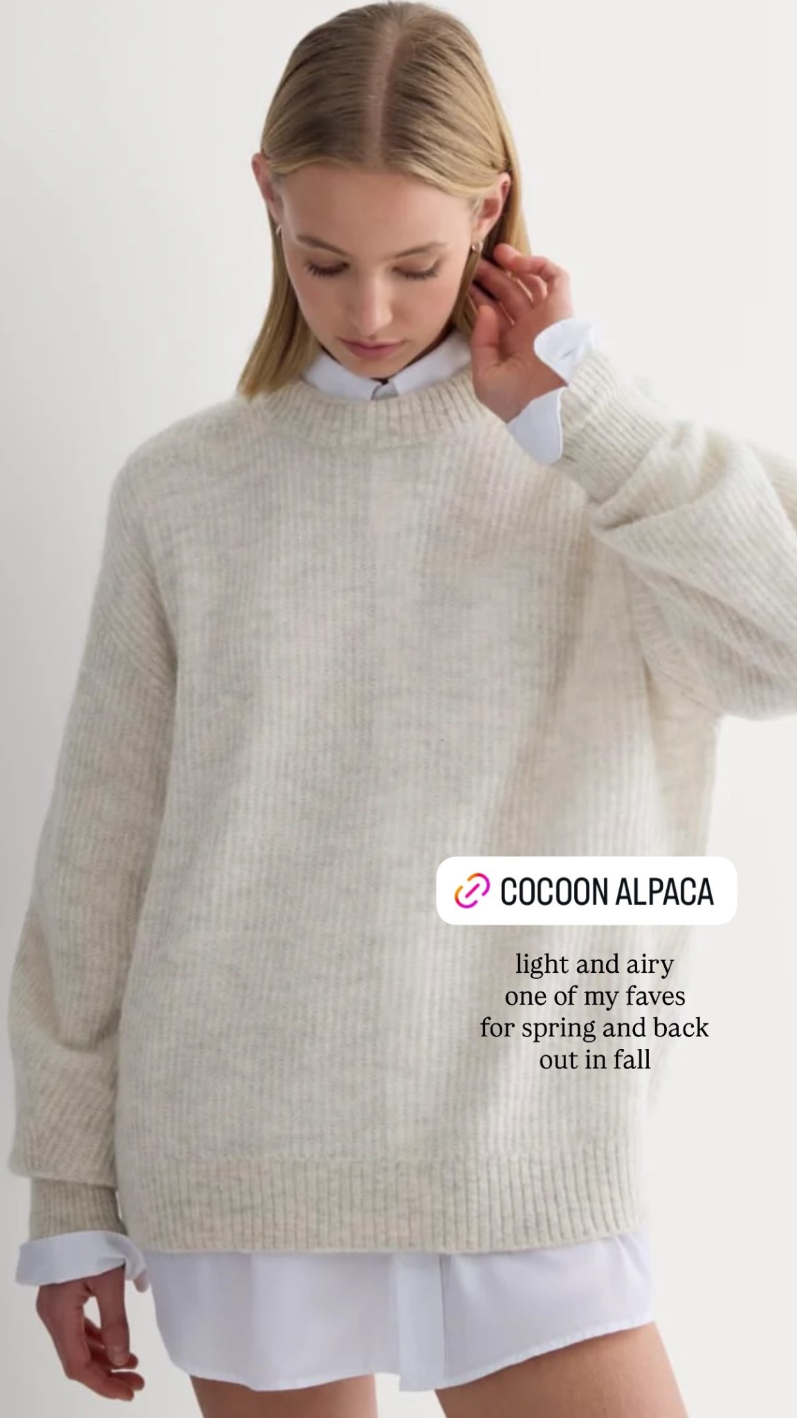 Everlane Sale: sweater fits tts

#LTKOver40 #LTKSaleAlert