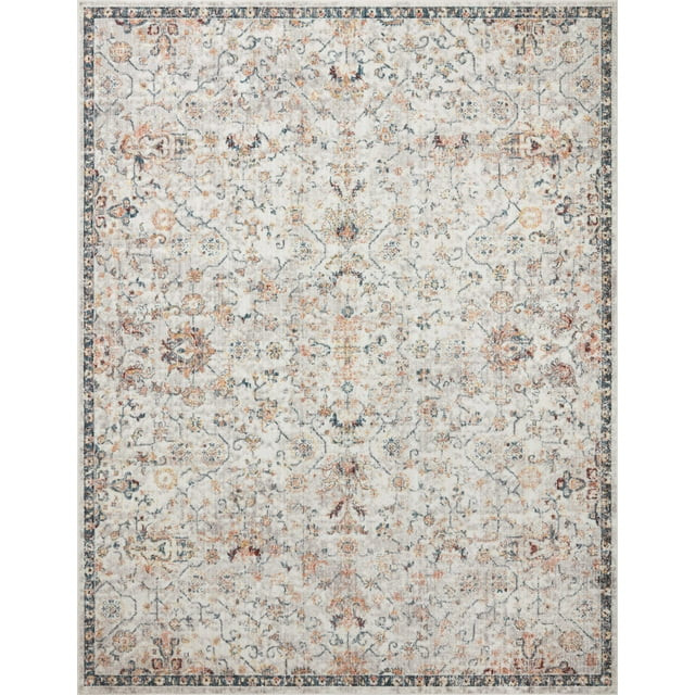 Loloi II Cassandra Collection CSN-03 Dove / Navy Oriental Area Rug 5'-3" x 7'-9" | Walmart (US)