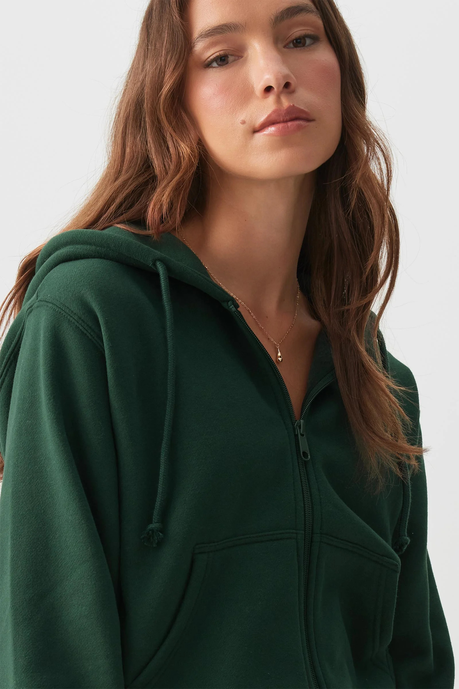 MADESOFT Fleece Short Zip Up Hoodie | Ardene