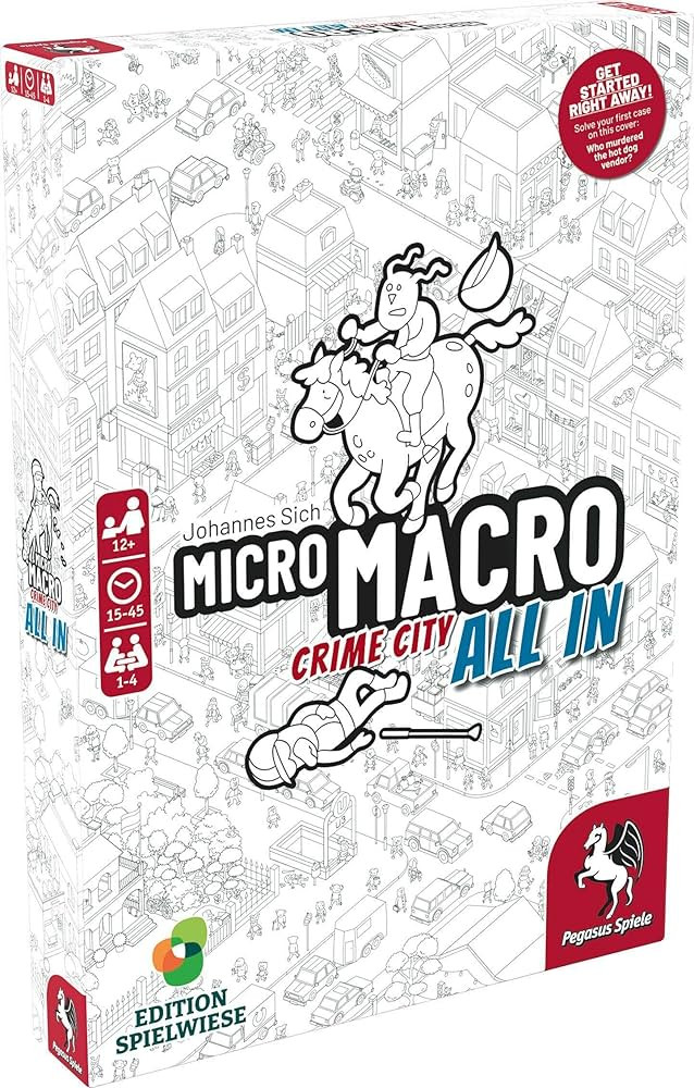 MicroMacro: Crime City 3: All in – Board Game by Pegasus Spiele - 1-4 Players – Board Games f... | Amazon (US)