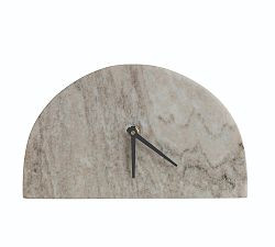 Decorative Half Moon Marble Mantel Clock | Pottery Barn (US)