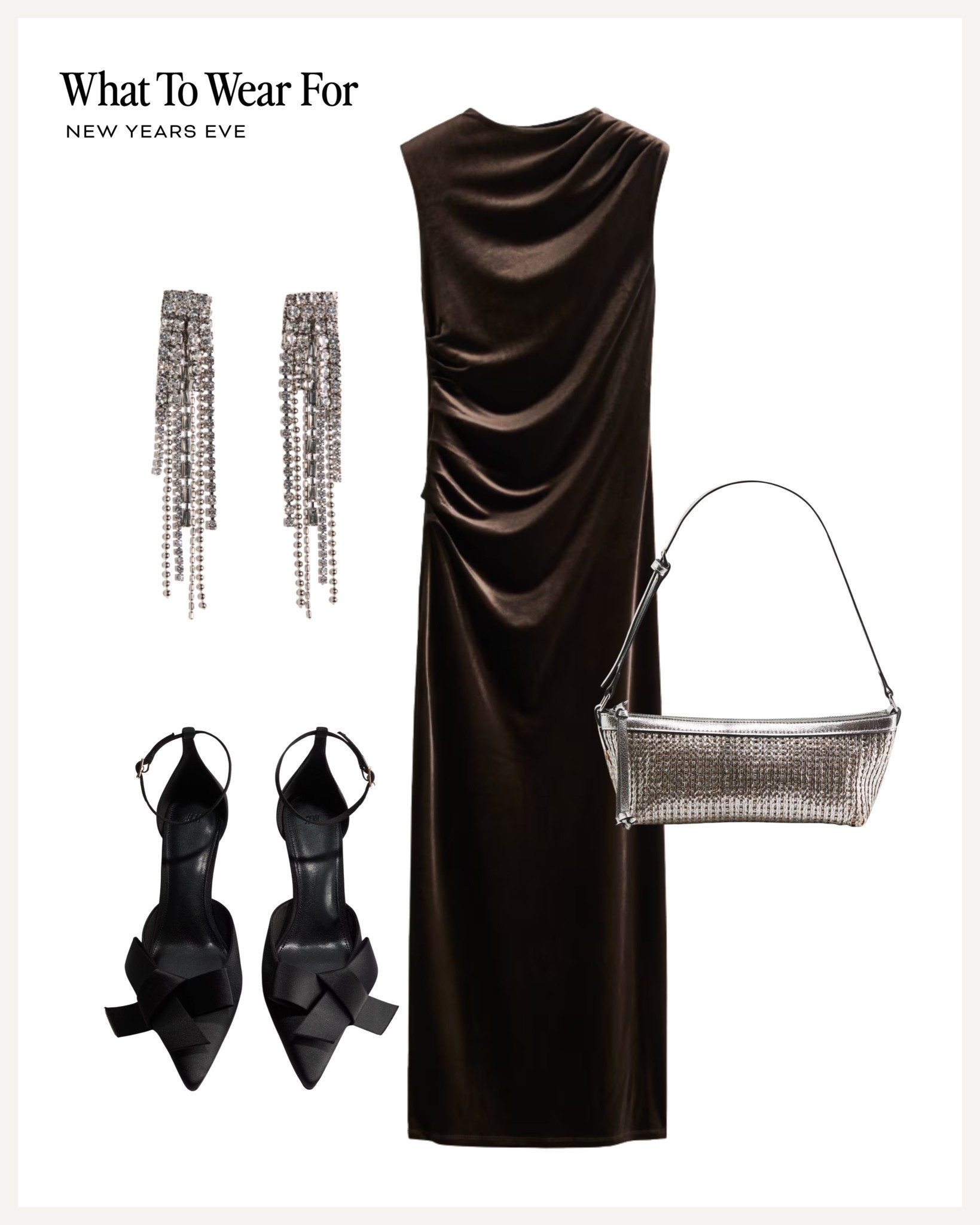 New Year’s Eve 🪩 

Party wear / H&M outfit / bow heels / velvet dress / festive outfits 

#LTKfestive #LTKpartywear #LTKuk