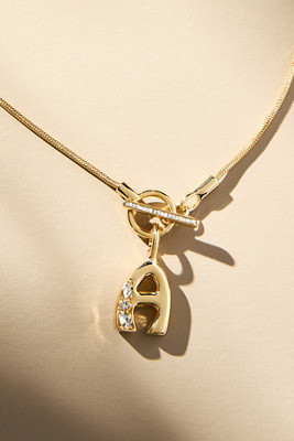 Toggle Bubble Letter Monogram Necklace | Anthropologie (US)