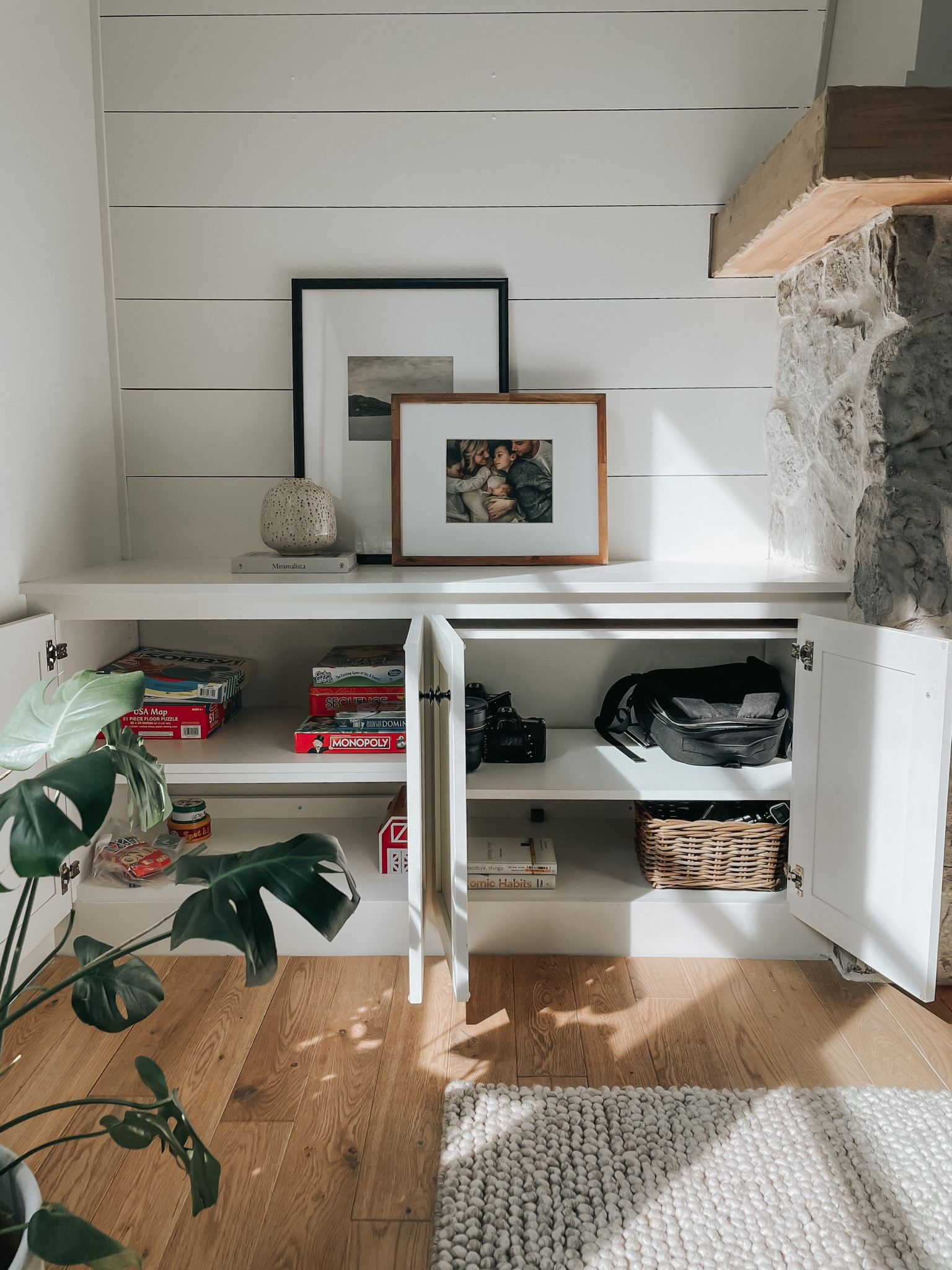 We like to use the 50% rule for closets and cabinets- they should be less than 1/2 full.

This allows us to put things away easily!

#LTKhome