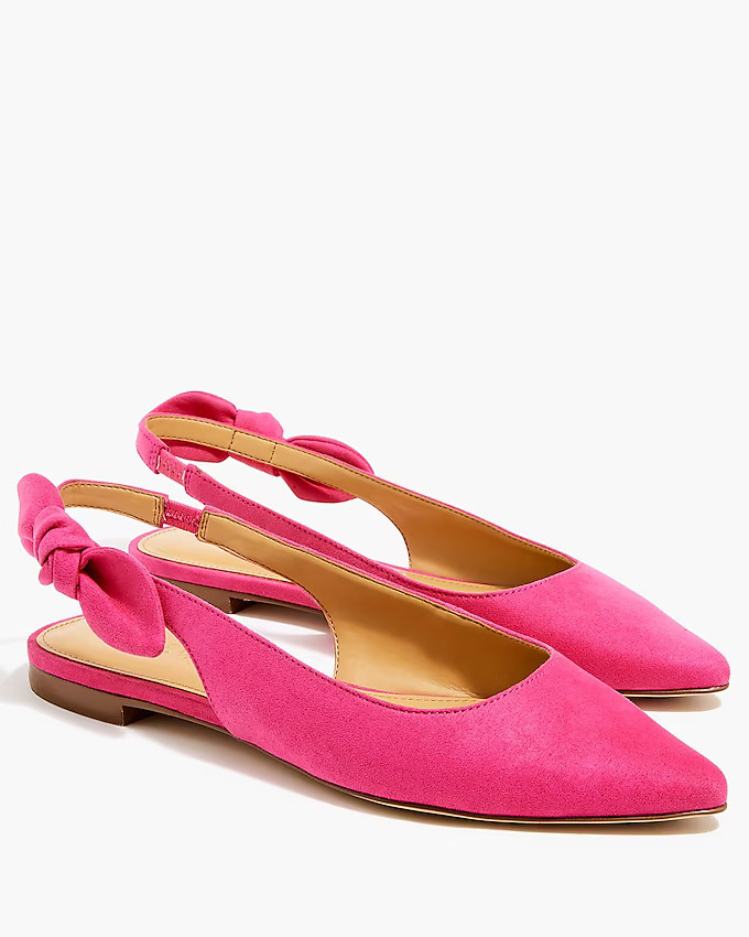 Bow slingback flats | J.Crew Factory