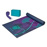 Gaiam Beginner's Yoga Kit (Yoga Mat, Yoga Block, Yoga Strap), Lily Shadows | Amazon (US)