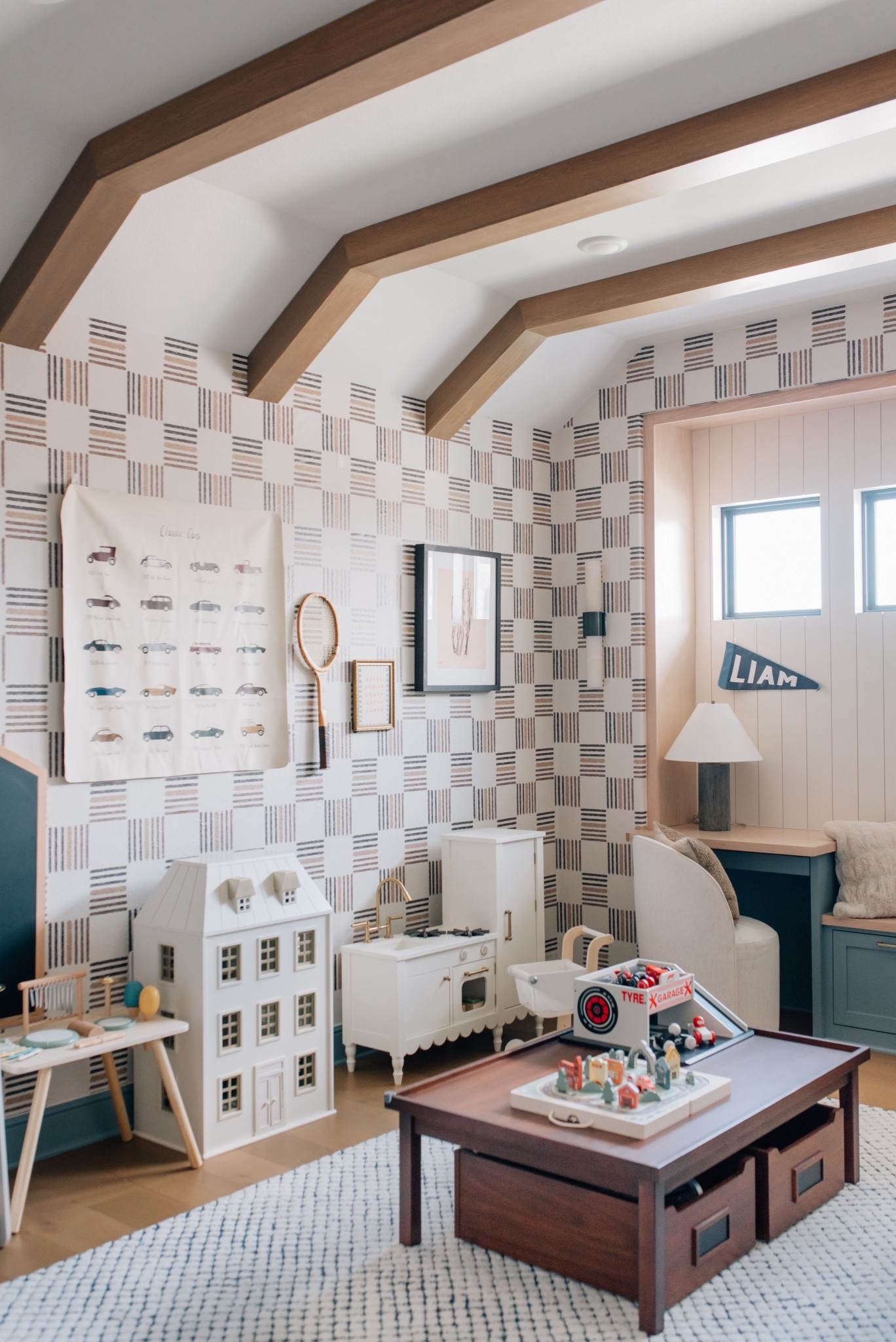 My one year old son go to toys 