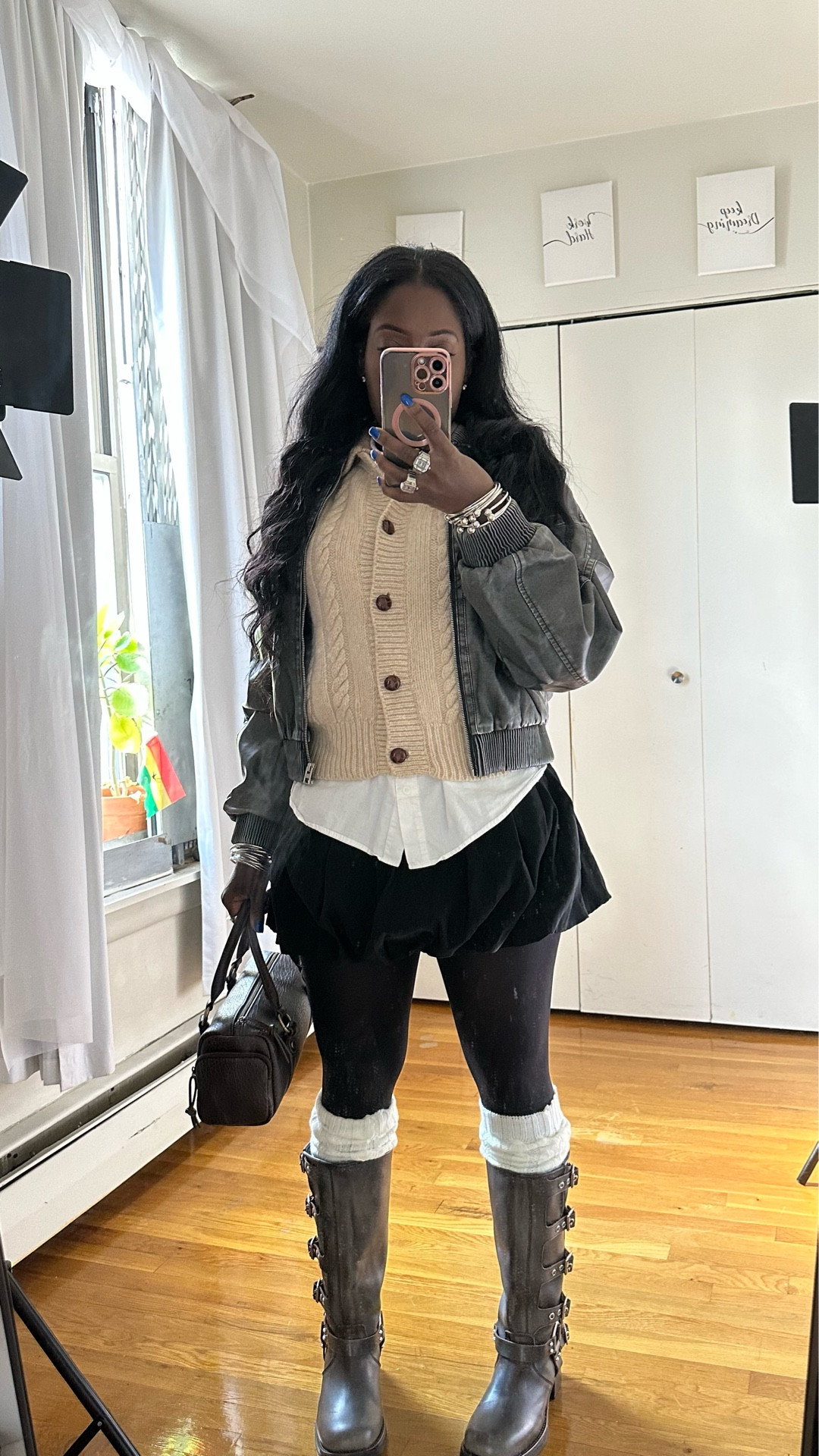 Cable knit Sweater is Vintage 
Bubble Skirt is from Zara #LTKStyleTip

#LTKFindsUnder100 #LTKFindsUnder50