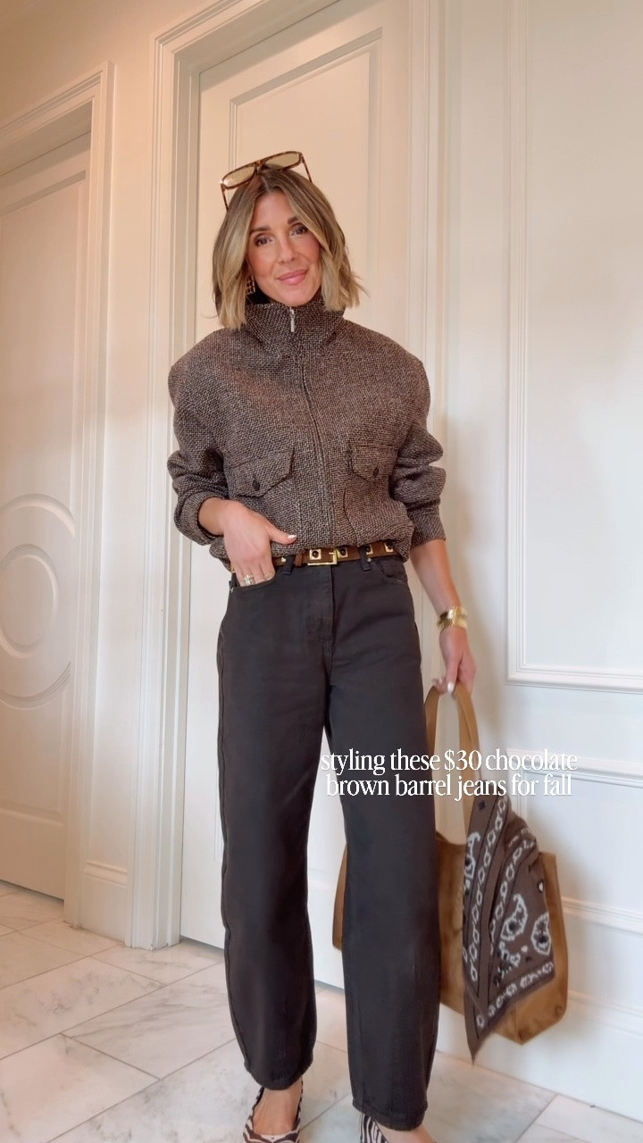 How I’m styling these $30 chocolate brown barrel jeans from @Target for fall!

#LTKootd #LTKSeasonal