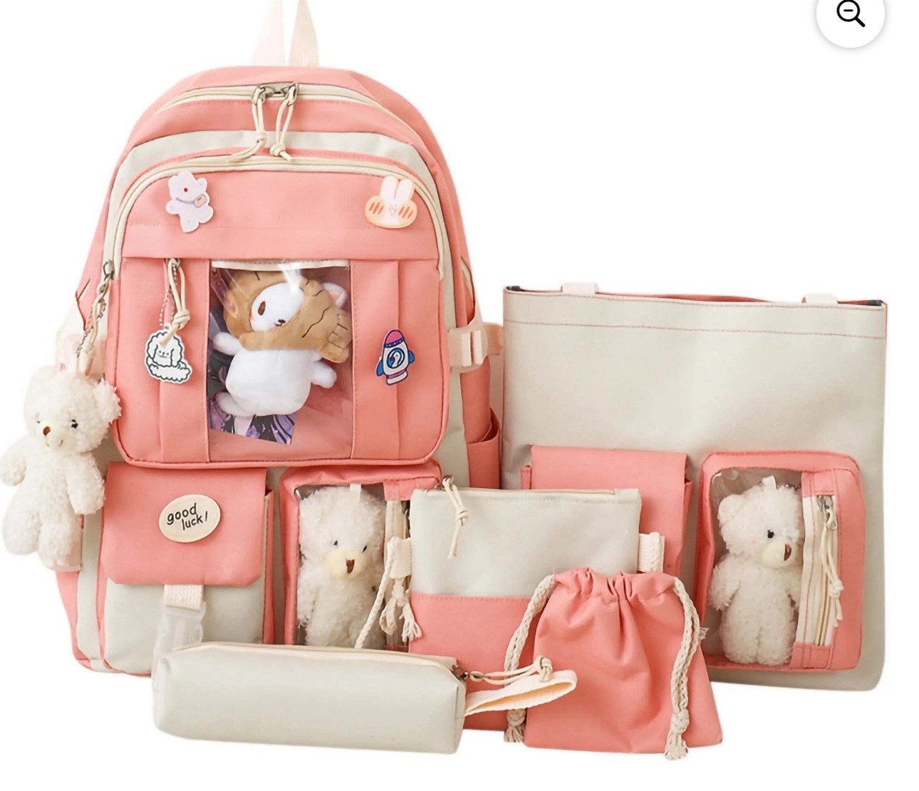 Backpack and lunchbox with the cutest accessories and extra bags!!! 

#LTKKids #LTKFamily #LTKItBag