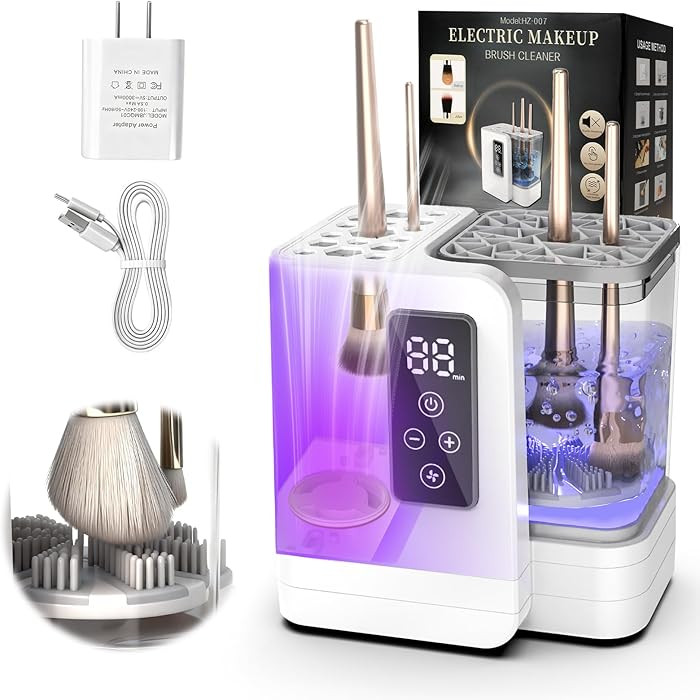 5-in-1 Electric Makeup Brush Cleaner & Dryer Machine- Portable Automatic USB Cosmetic Brushes Cle... | Amazon (US)