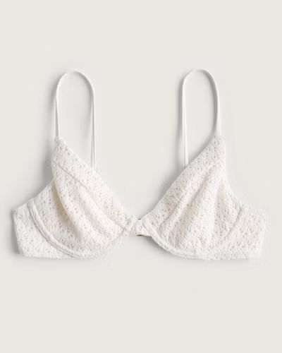 Crochet Plunge Underwire Bikini Top | Hollister (US)