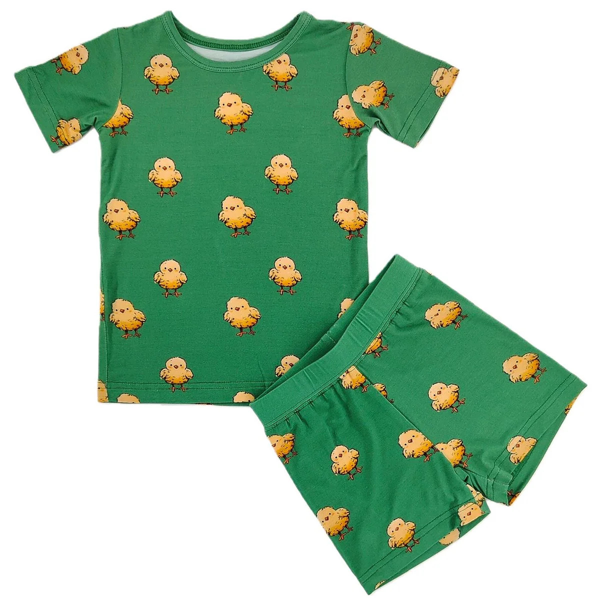 Spring Chicks Bamboo Shorts Set | Little One Shop Co