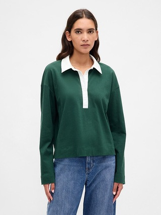 Organic Cotton VintageSoft Heavyweight Polo Shirt | Gap (CA)