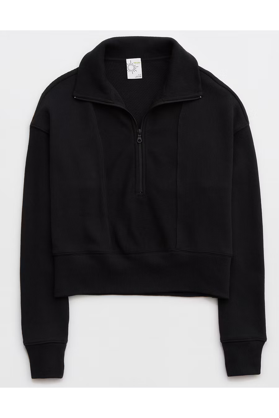 OFFLINE By Aerie Textured Quarter Zip Sweatshirt | Aerie