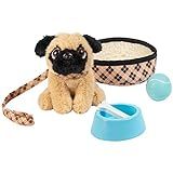 Amazon.com: Adora Amazing Pets Preston the Brown Pug – 18 Doll Accessory includes 4.5 Dog, Dog ... | Amazon (US)