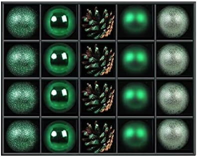 Babigo 20 Pack Christmas Tree Ornaments Set Shatterproof Xmas Balls Baubles Set with Pine Cones H... | Amazon (US)