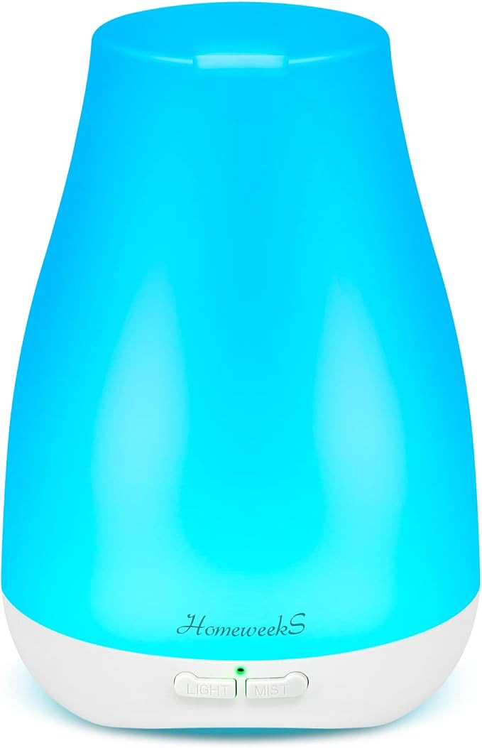 Homeweeks Diffusers, 100ml Colorful Essential Oil Diffuser with Adjustable Mist Mode, Auto Off Ar... | Amazon (US)
