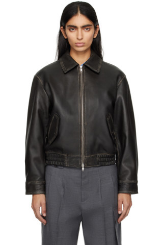 Black Spread Collar Jacket | SSENSE