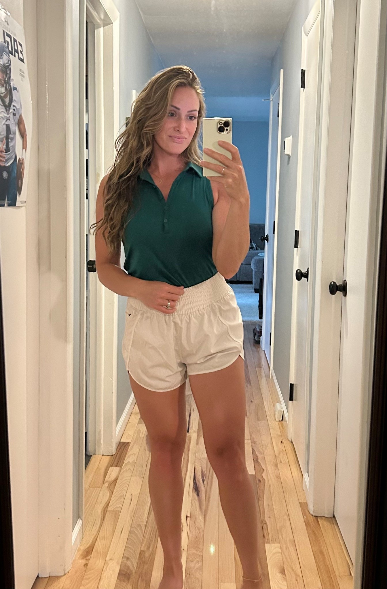 Women’s dark green active polo tank top golf tennis pickleball outdoor sports athletic wear casual style 
-wearing size L for reference 

#summeroutfits
#womensoutfits
#womensactivewear
#momstyle

#LTKFindsUnder50 #LTKActive